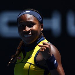 Gauff calms nerves and finds serve to advance in Australian Open