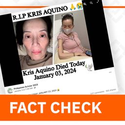 FACT CHECK: Kris Aquino is alive
