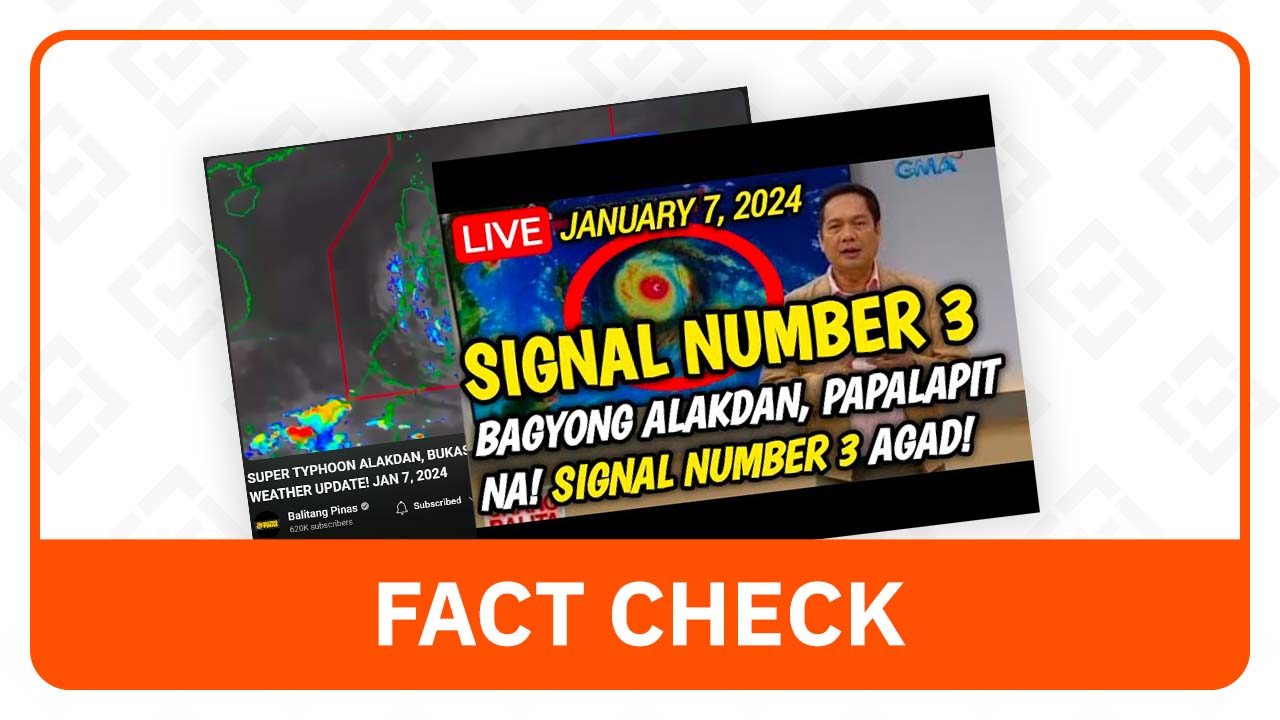 FACT CHECK: No super typhoon making landfall in PH up until January 8