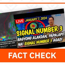 FACT CHECK: No super typhoon making landfall in PH up until January 8