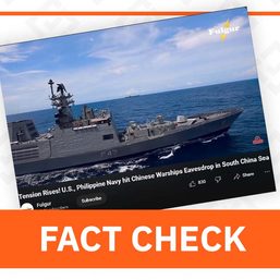 FACT CHECK: PH, US did not attack Chinese warships in West PH Sea