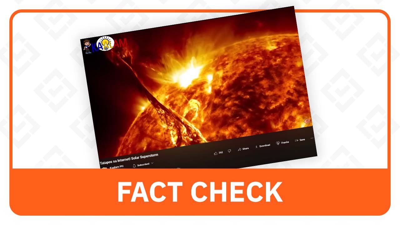 FACT CHECK: No basis for claim that solar superstorm will wipe out internet in 2024