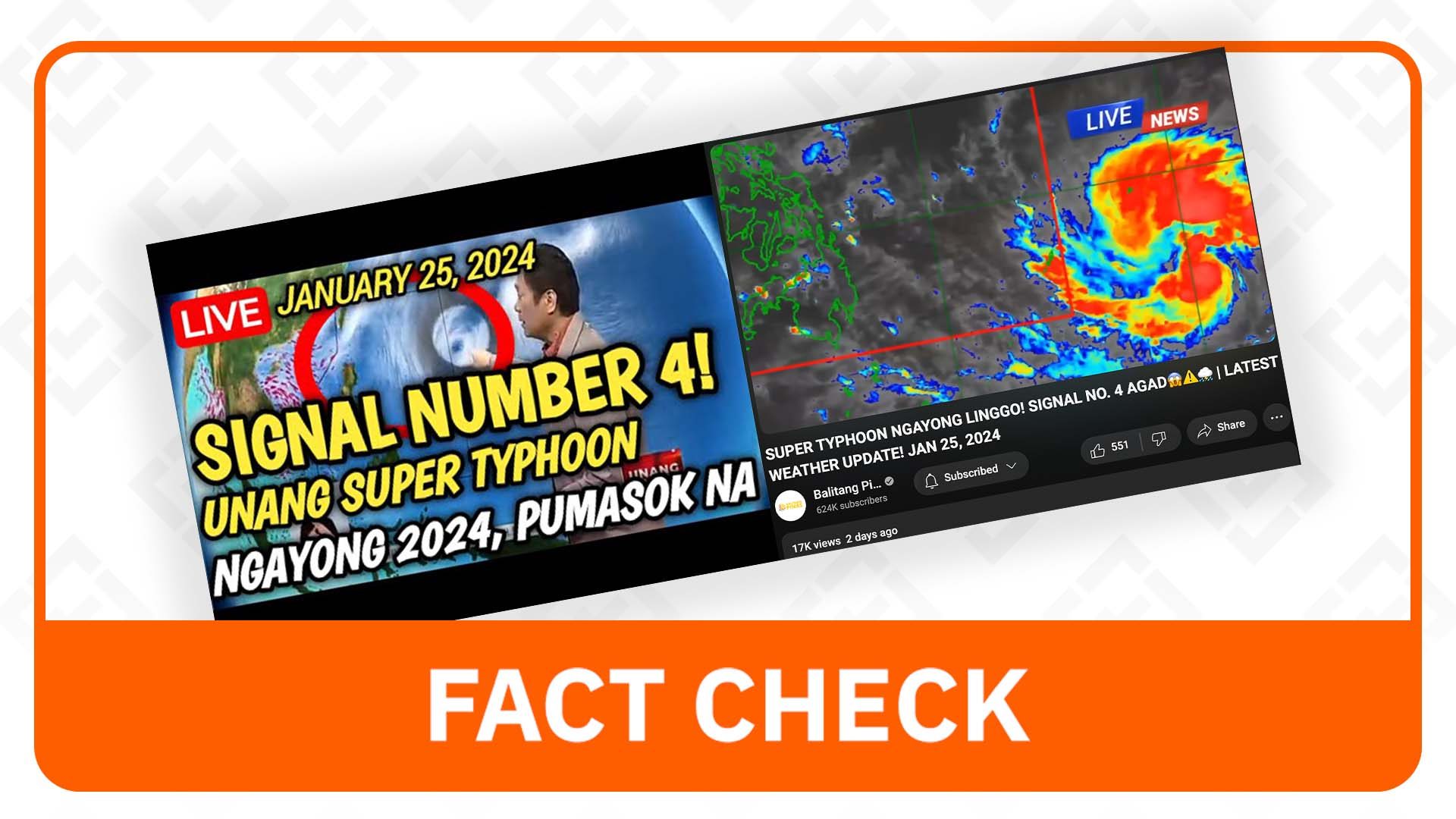FACT CHECK: No super typhoon expected in PH up until January 28