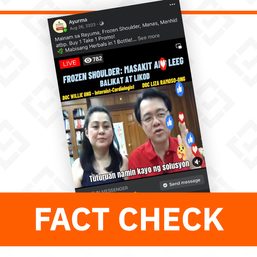 FACT CHECK: Doc Willie Ong doesn’t endorse Ayurma Healing Oil