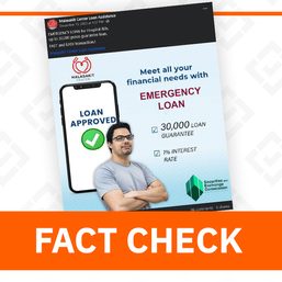 FACT CHECK: Offers for emergency loan posted by fake Malasakit Center page