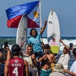 Siargao champ dominates La Union international surfing thumbnail