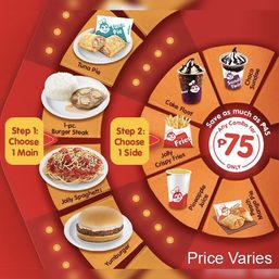 You can now ‘Mix and Match’ Jollibee combos