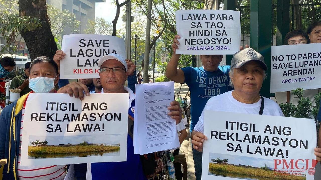 Fishers file complaint before LLDA vs reclamation in Laguna Lake