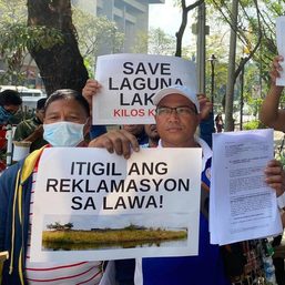 Fishers file complaint before LLDA vs reclamation in Laguna Lake