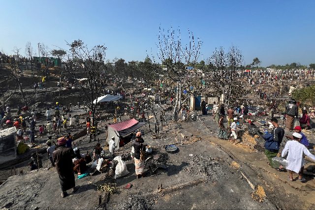 Fire leaves nearly 7,000 Rohingya homeless in Bangladesh camp