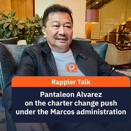 Rappler Talk: Pantaleon Alvarez on charter change push under Marcos gov’t