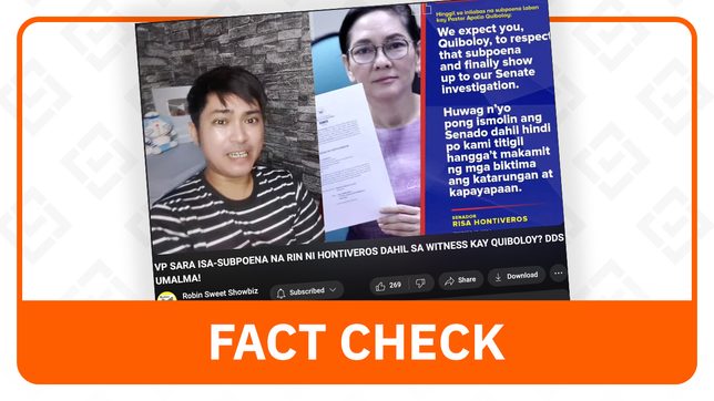 FACT CHECK: Hontiveros did not order subpoena for Sara Duterte