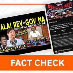 FACT CHECK: No Marcos declaration of revolutionary government