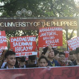 Students protest bills on PUP privatization, commercialization
