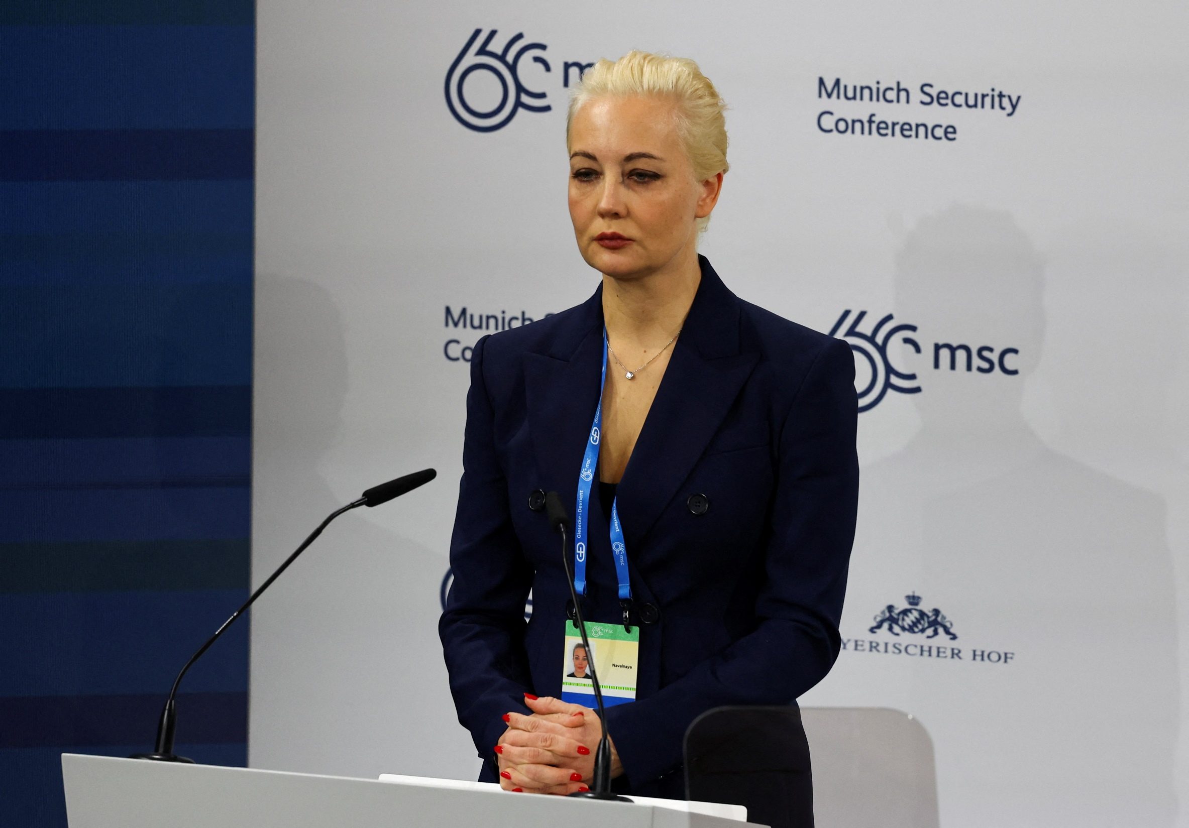 Navalny’s wife calls for Putin to be punished at global security summit