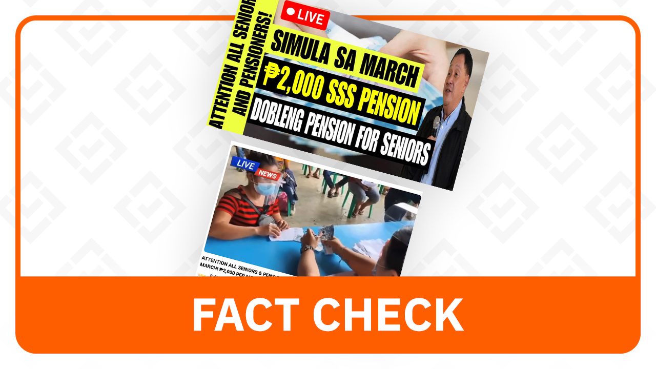 FACT CHECK: Indigent seniors to get P1,000 monthly pension, not P2,000