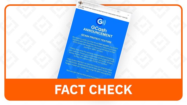 FACT CHECK: GCash ‘advisory’ on Money Protect as refund feature is fake