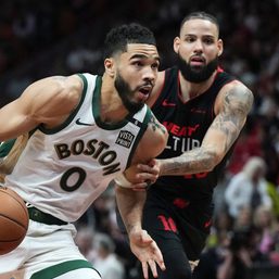 NBA leader Celtics extend win streak after cooling Heat in injury-laden game