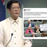 Some Australian senators hold protests vs Marcos as he addressed parliament