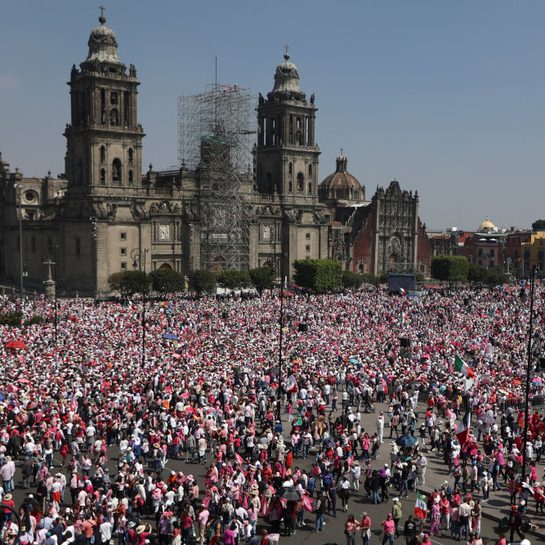 Mexicans turn out in droves to ‘protect democracy’ ahead of elections