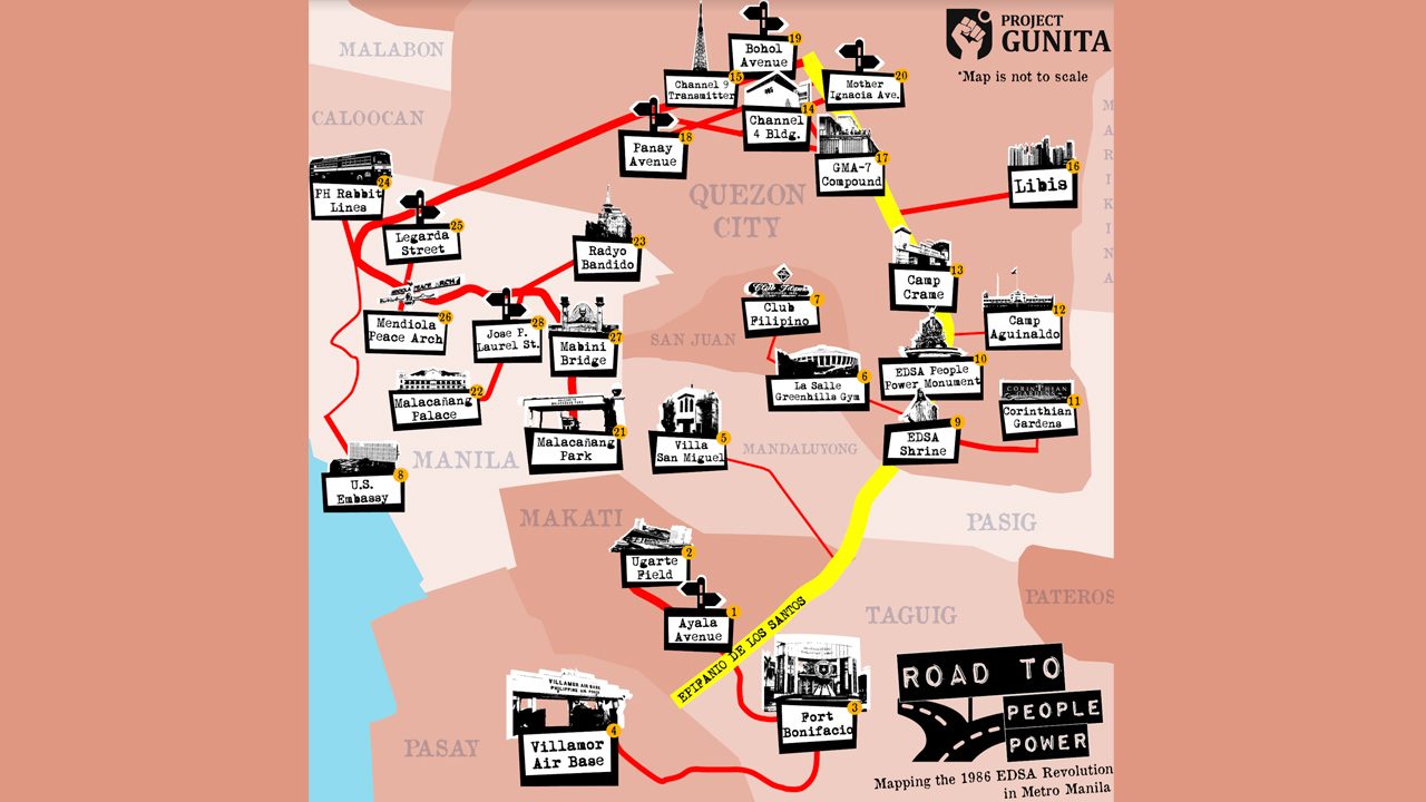 ‘Appreciate and learn’: Project Gunita launches Metro Manila info map on EDSA Revolution