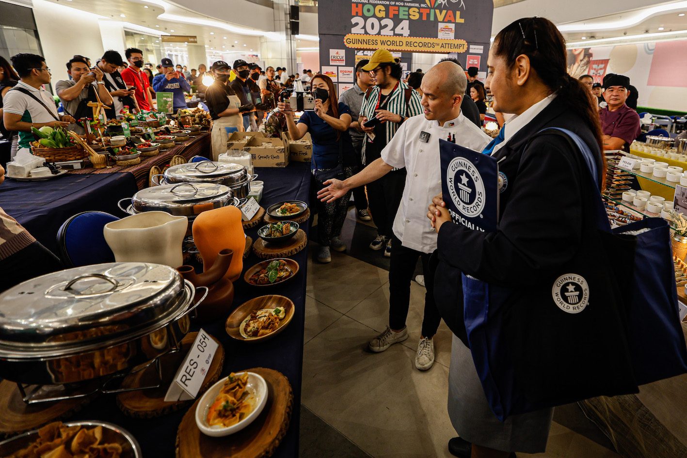 Filipino hog farmers set Guinness World Record for most variety of pork dishes on display