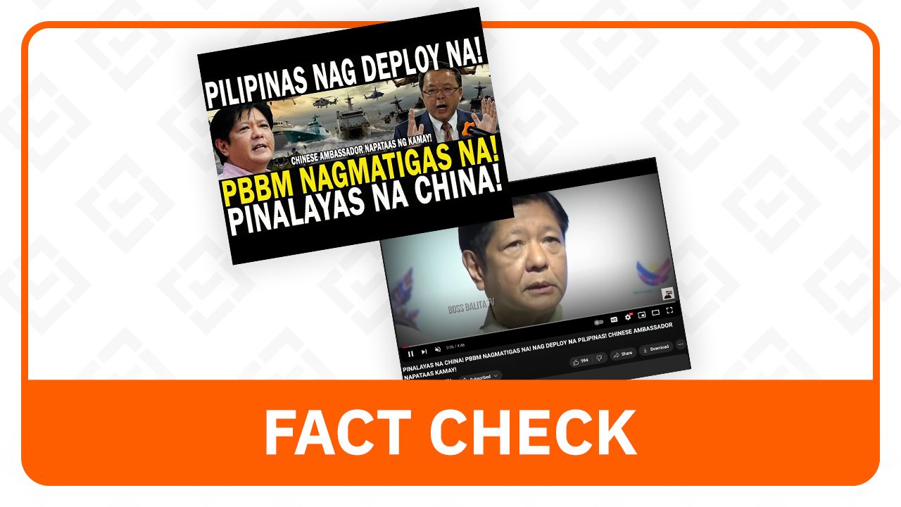 FACT CHECK: No Marcos order expelling China from West PH Sea