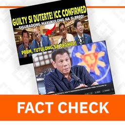 FACT CHECK: ICC probe ongoing, no ‘guilty’ verdict issued vs Duterte