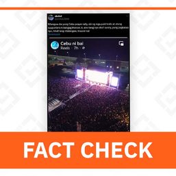 FACT CHECK: Concert photo misrepresented as Duterte prayer rally crowd in Cebu