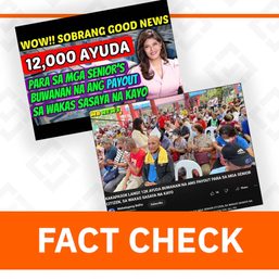 FACT CHECK: Indigent senior citizens entitled to P1,000 pension, not P12,000