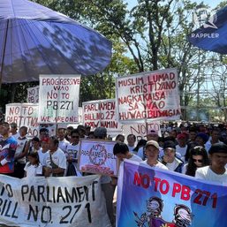 Residents of Wao, Lanao del Sur protest proposed division of their town