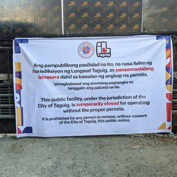 Taguig temporarily closes Makati park, citing permit issue