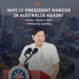 WATCH: Why is President Marcos in Australia again? 