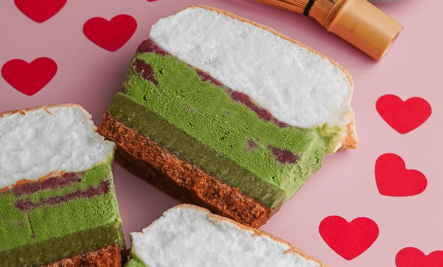 Matcha made in heaven? Try matcha-strawberry frozen brazo by this San Juan bakery