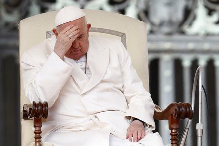 Pope Francis says option of resigning is only ‘a distant hypothesis’