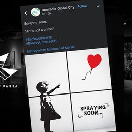 ‘Banksy Universe’ exhibit not authorized by Banksy, says Metropolitan Museum of Manila