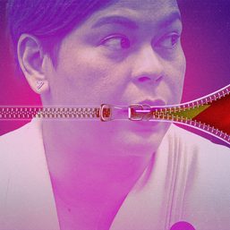 [The Slingshot] Red zipper on the mouth of Sara Duterte