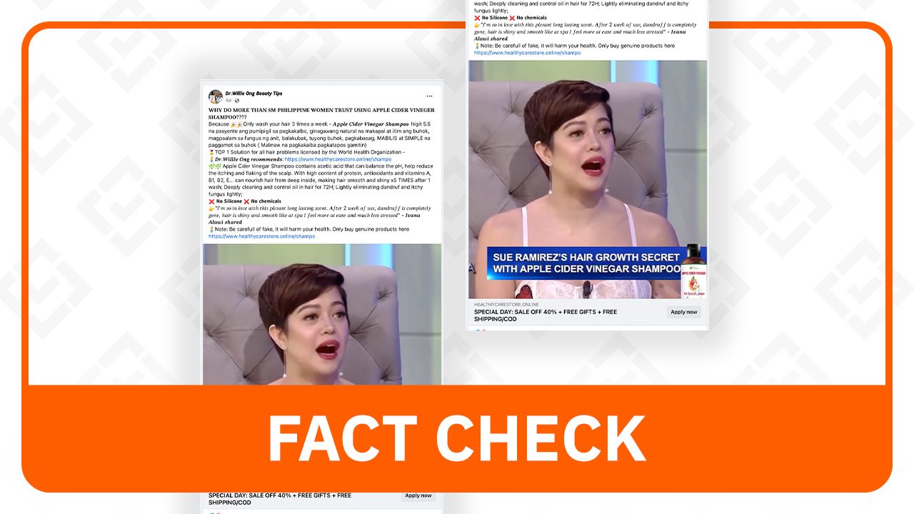 FACT CHECK: Ad for apple cider vinegar shampoo is AI-manipulated 