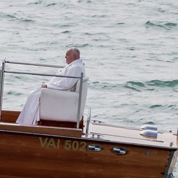 Pope Francis visits Venice, says his work isn’t easy