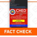 FACT CHECK: Link for CHED P5,000 cash aid for all graduating students is fake