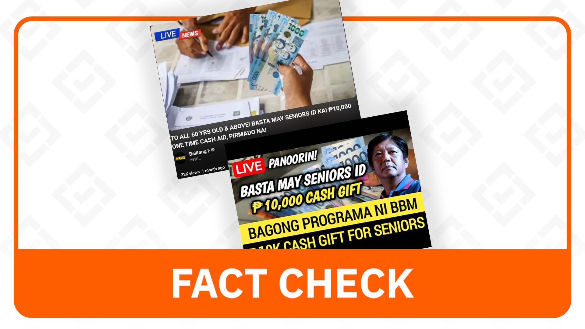 FACT CHECK: No P10,000 cash aid for all senior citizens from DSWD