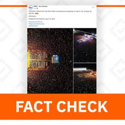 FACT CHECK: Bukidnon concertgoers passed off as Duterte’s Tagum ‘peace rally’ attendees
