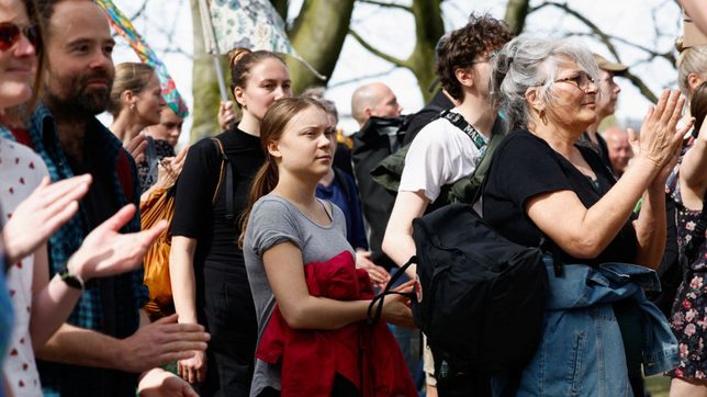 Climate activist Greta Thunberg detained twice at demonstration in The Hague