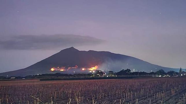 Bush fire hits Mt. Arayat