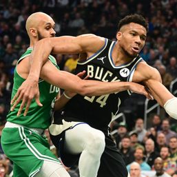 Giannis Antetokounmpo exits, but Bucks stun No. 1 Celtics