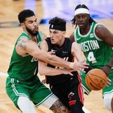 ‘Just let it fly’: Tyler Herro, Heat shoot down Celtics to tie series