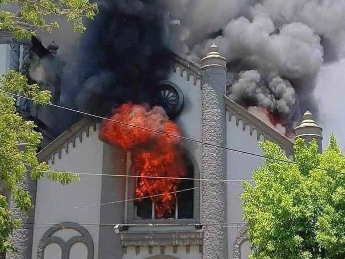 Fire engulfs 17th-century Isabela church during renovation
