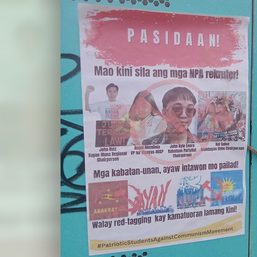SK councilor, other youth activists red-tagged via posters near Cebu university