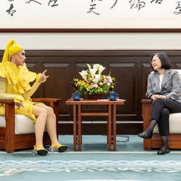 Taiwan drag queens bring their glamour to presidential office celebrating RuPaul win