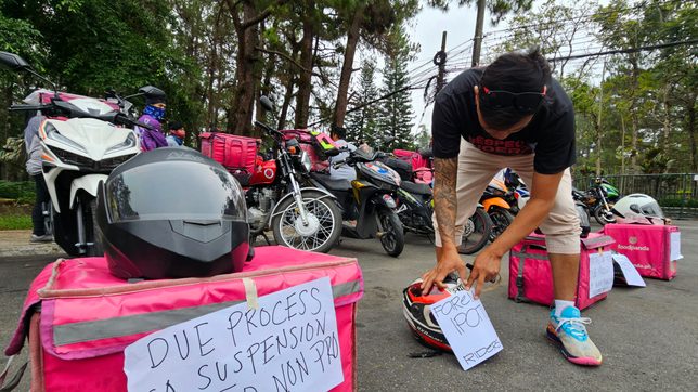 Baguio Foodpanda riders fight for better working conditions 